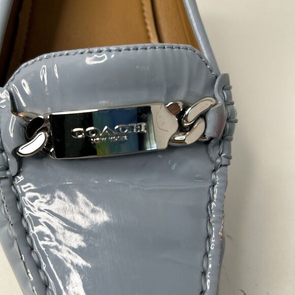 Light Blue‎ Coach Loafer 7B Paton Leather EUC - Picture 2 of 9